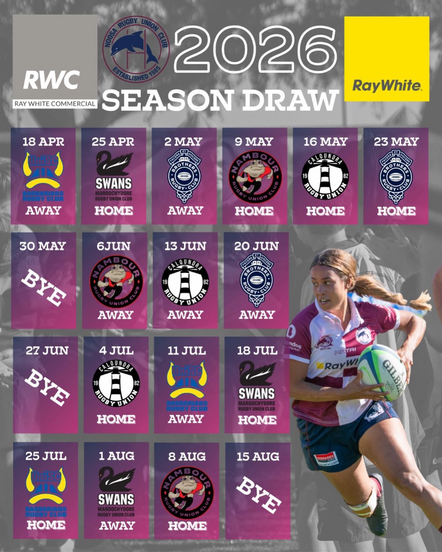 Women's 2026 Season Draw